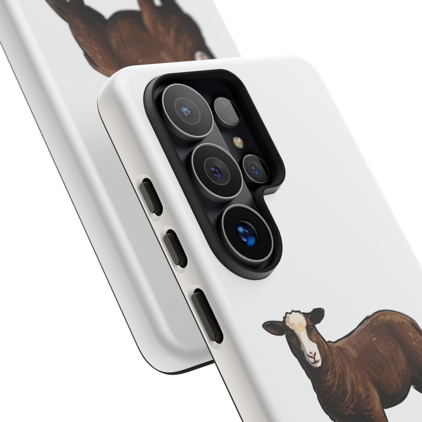 Zwartble Phone Case — Brown Sheep Illustration "Paws and Pastures"