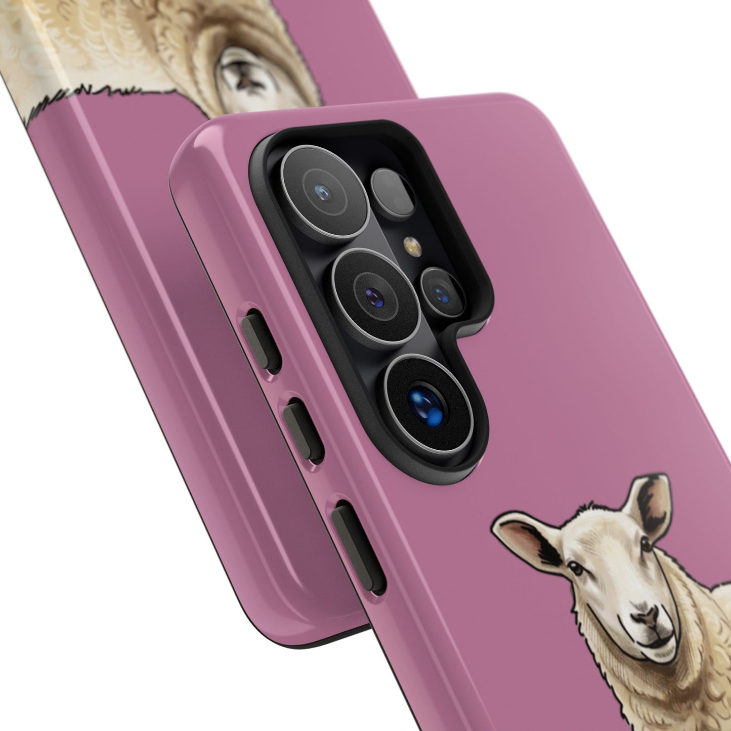 Pink Sheep Illustration Tough Phone Case