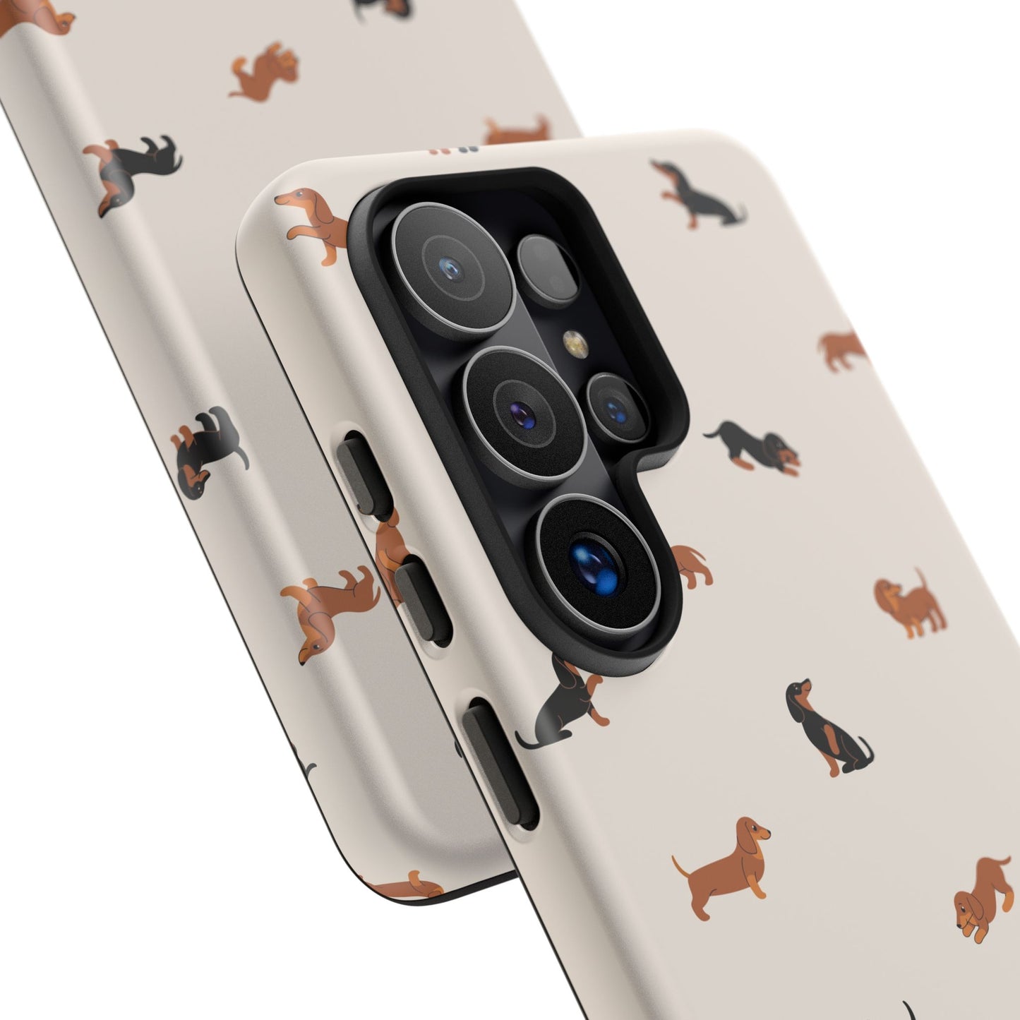 Dachshund Pattern Phone Case — Cute Wiener Dog Protective Cover