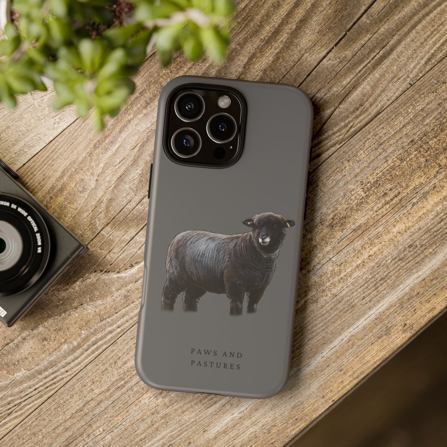 Coloured Ryeland Sheep Phone Case - 'Paws and Pastures' Protective Tough Phone Cover