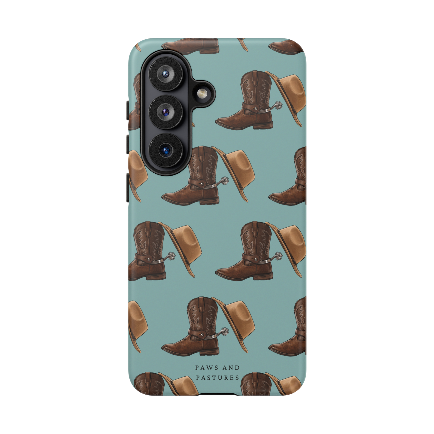 Spurs and Hat Pattern Samsung Phone Case