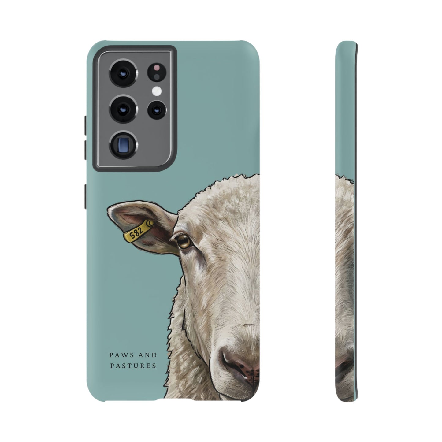 Teal Sheep Phone Case