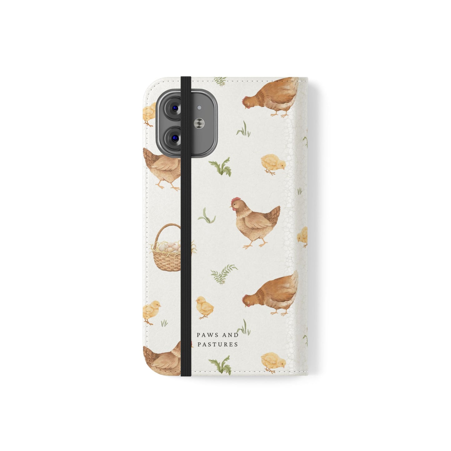 Flip Case – Watercolor Chickens & Baskets Phone Wallet Case