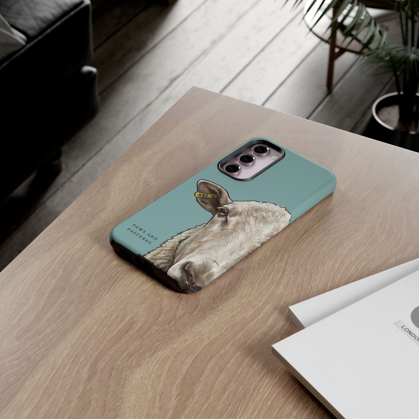 Teal Sheep Phone Case