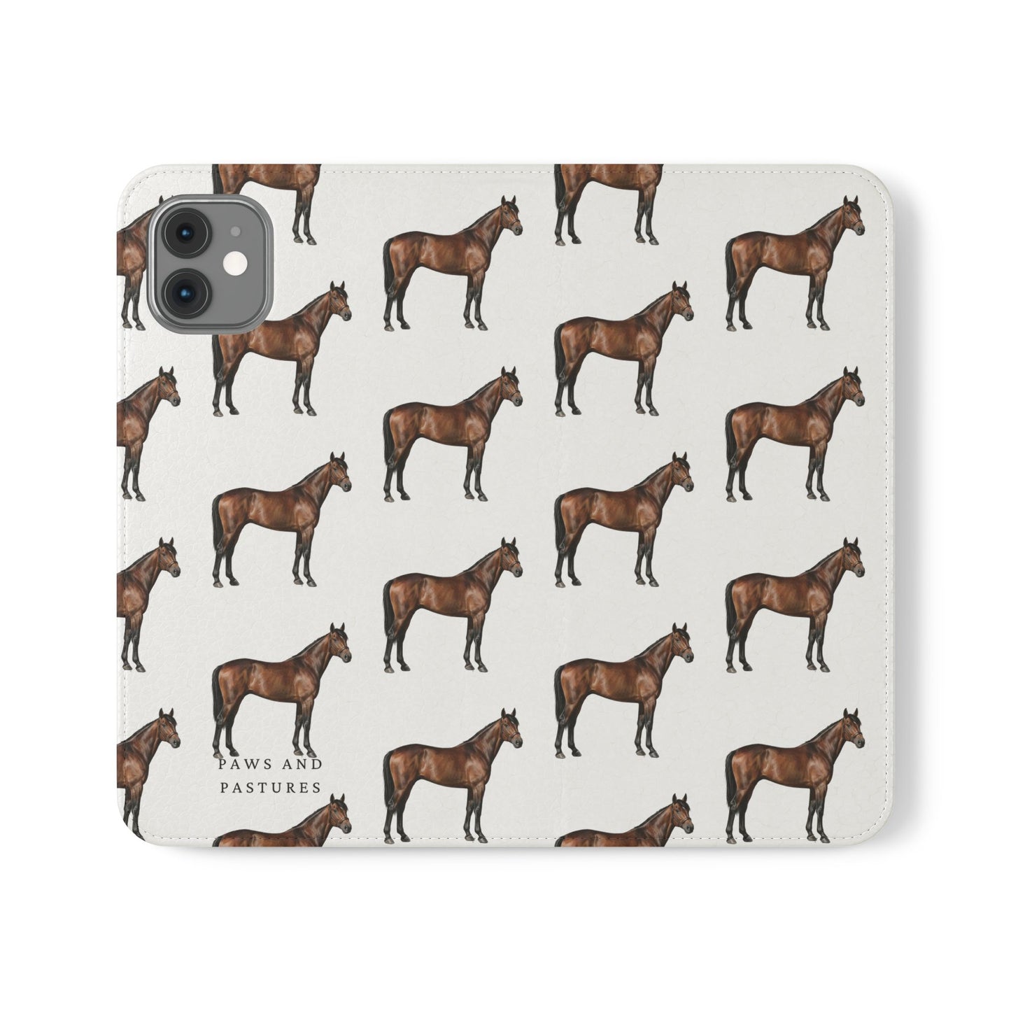 Horse Pattern iPhone Flip Case