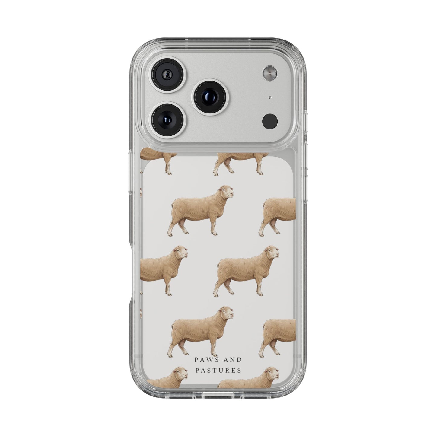 Dorset Sheep Pattern iPhone Clear Case
