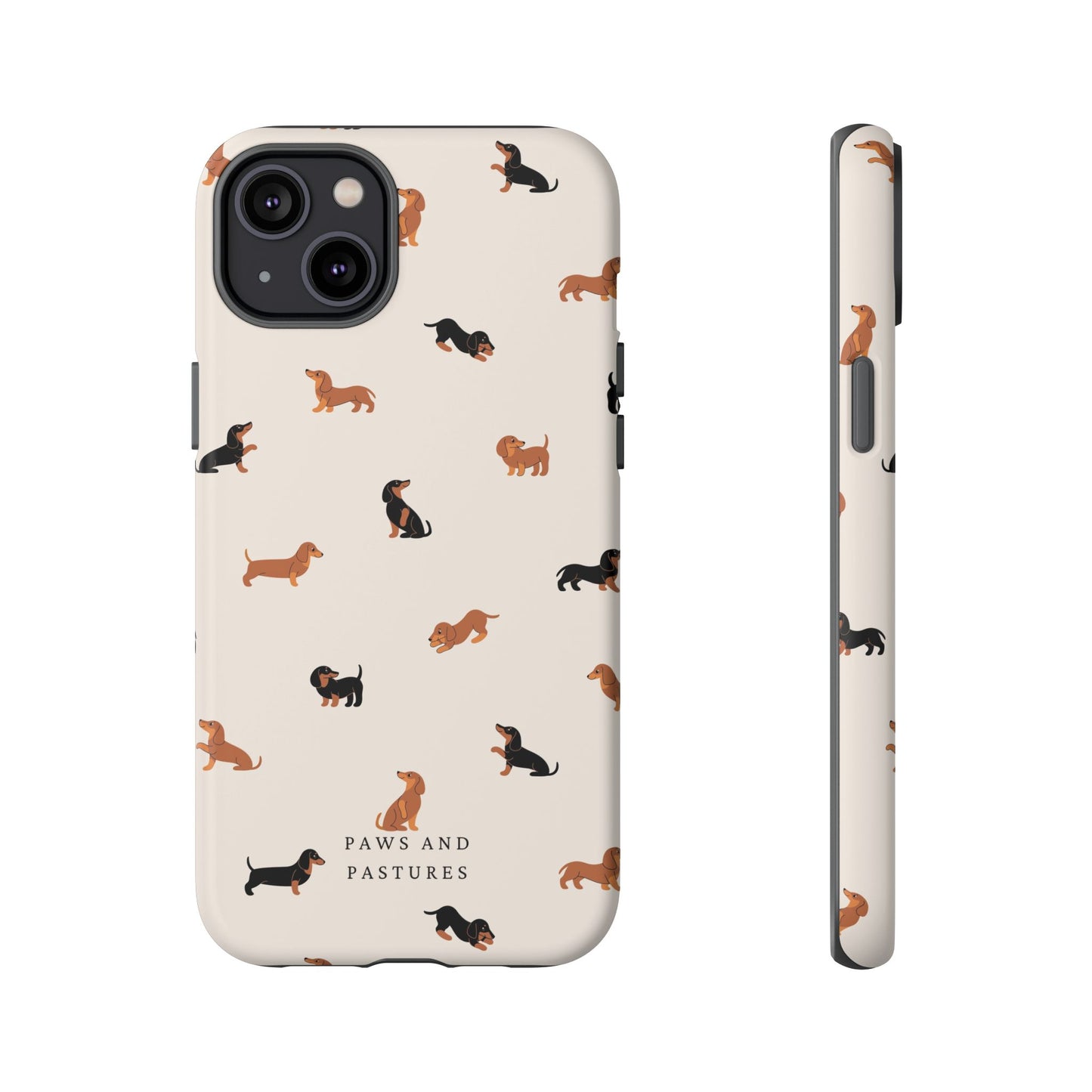 Dachshund Pattern Phone Case — Cute Wiener Dog Protective Cover