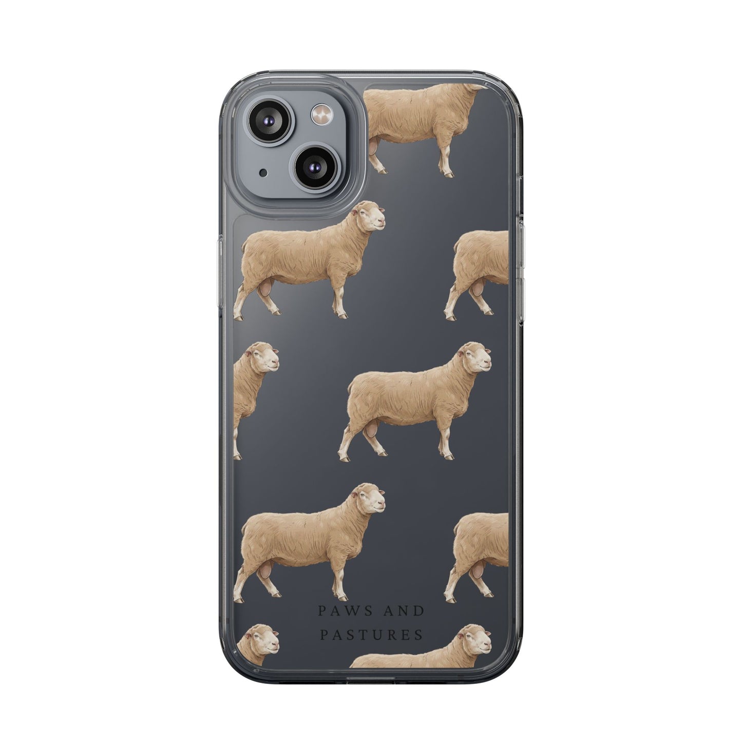 Dorset Sheep Pattern iPhone Clear Case