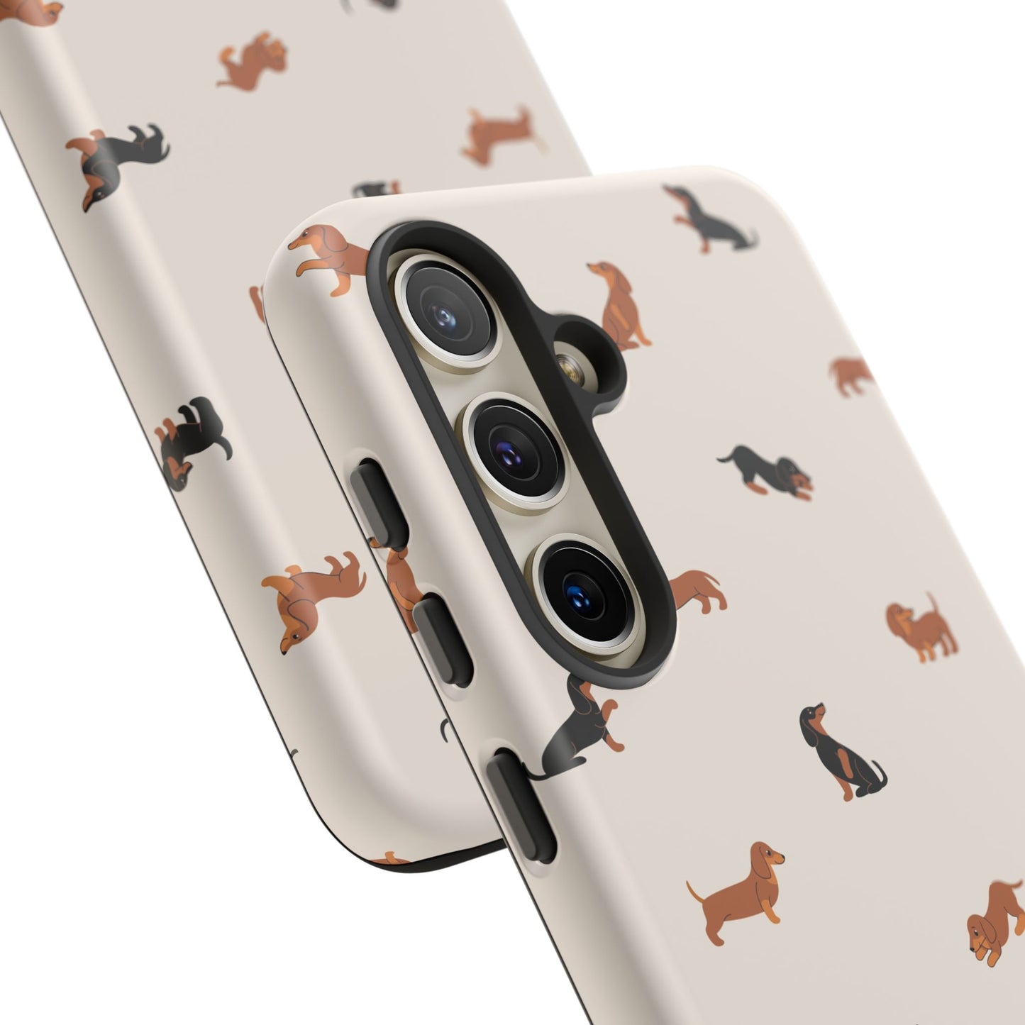 Dachshund Pattern Phone Case — Cute Wiener Dog Protective Cover