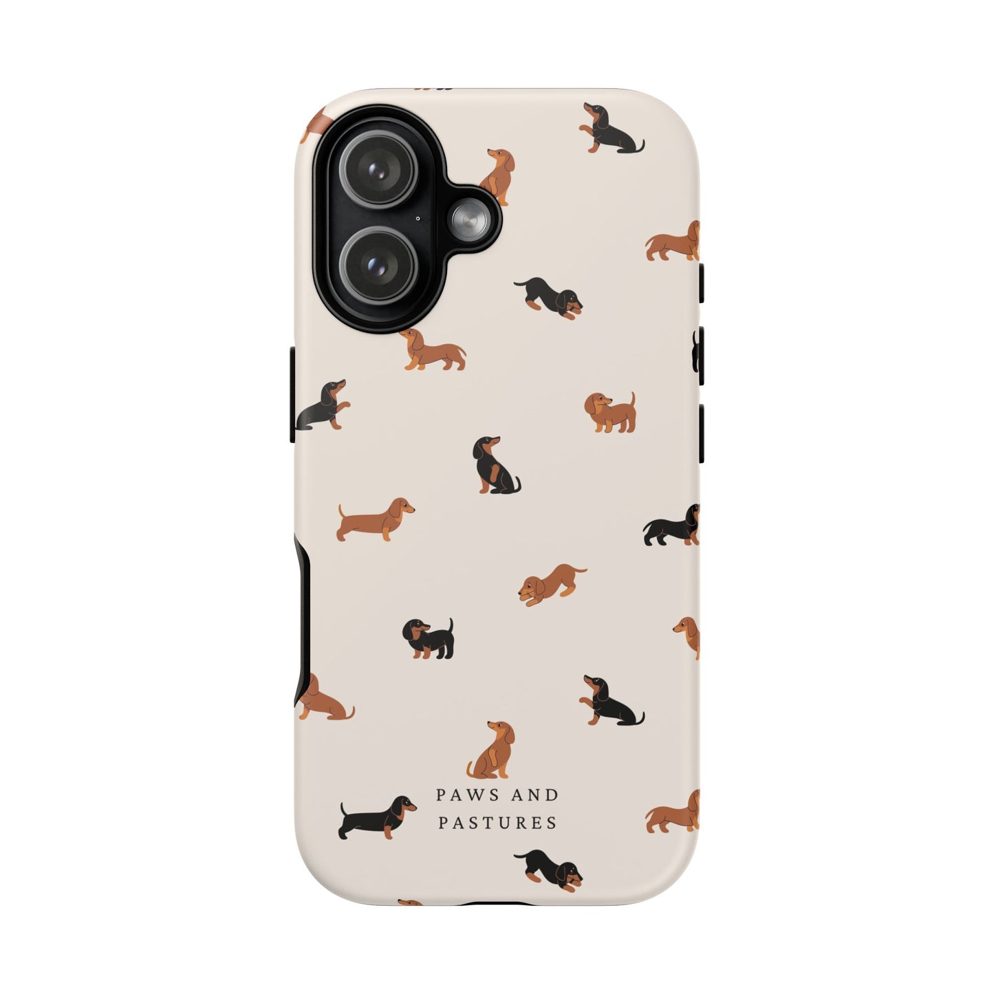 Dachshund Pattern Phone Case — Cute Wiener Dog Protective Cover