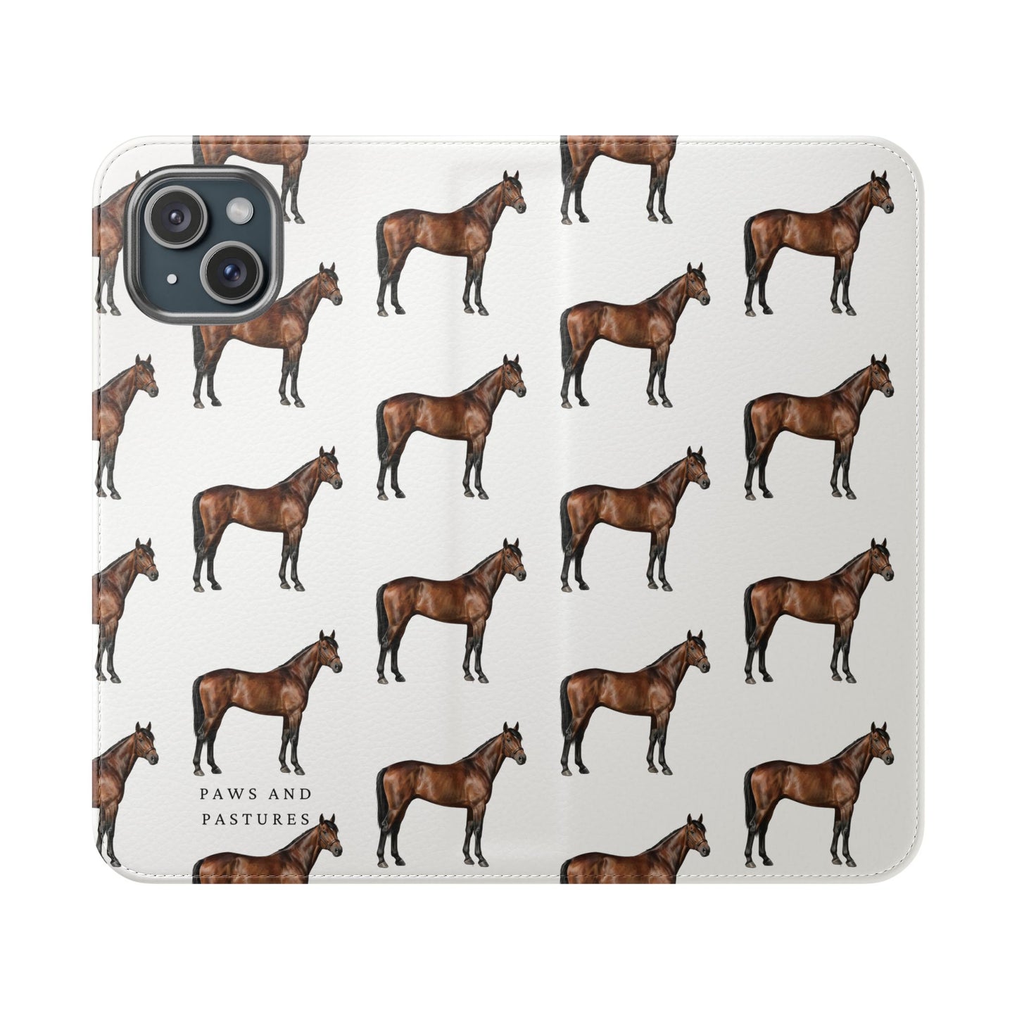 Horse Pattern iPhone Flip Case