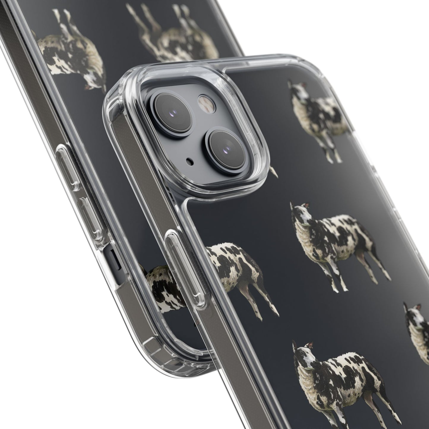 Dutch Spotted Sheep Pattern iPhone Clear Case