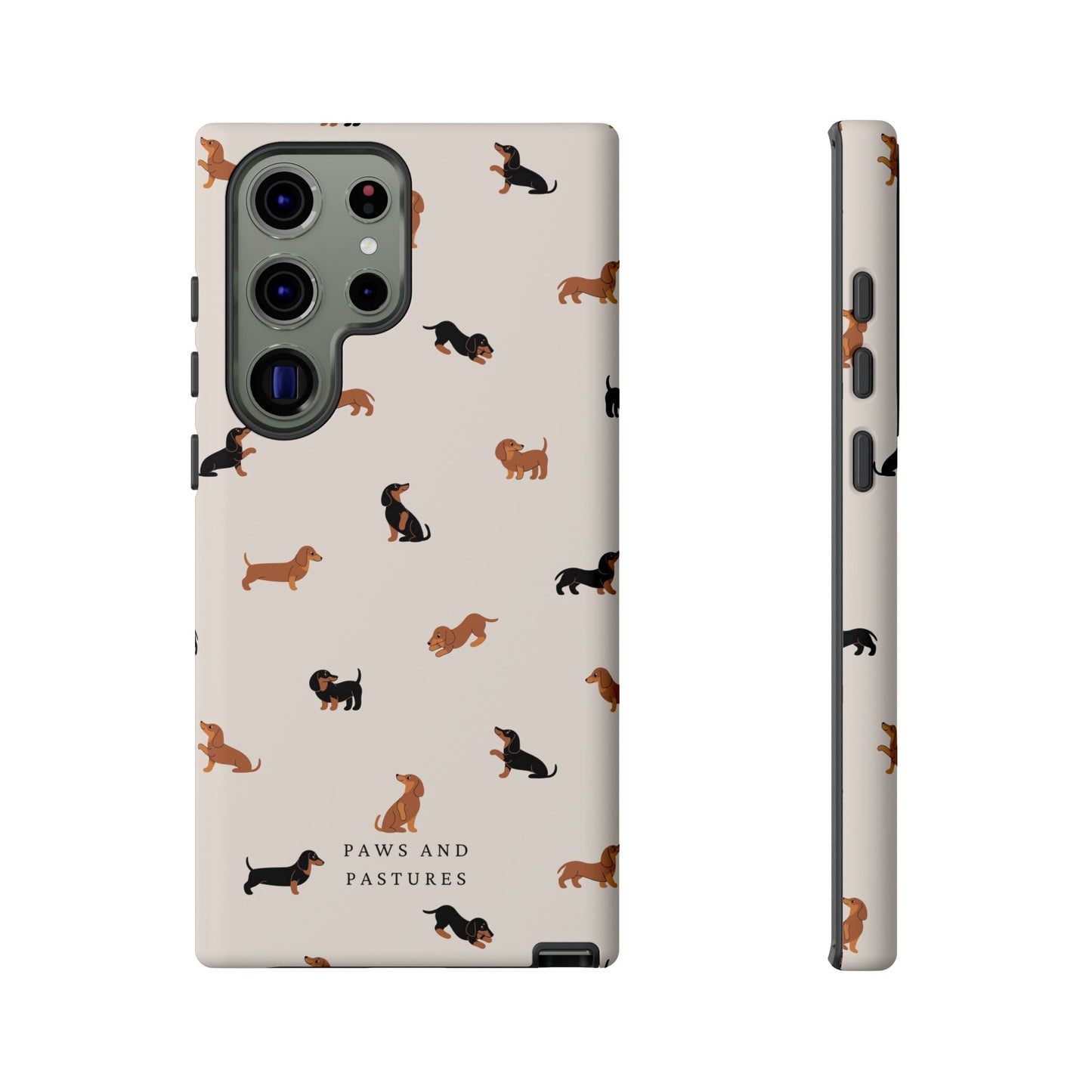 Dachshund Pattern Phone Case — Cute Wiener Dog Protective Cover