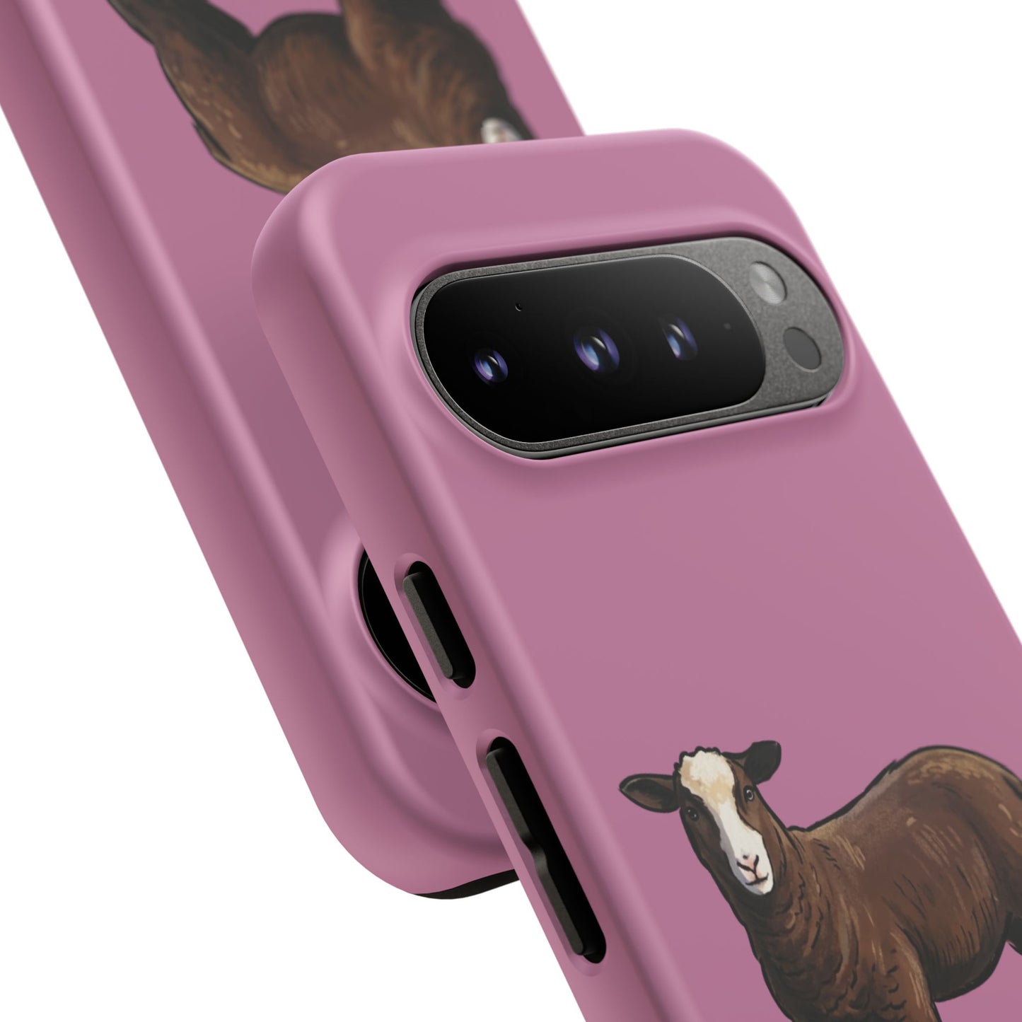 Zwartble Phone Case — Brown Sheep Illustration "Paws and Pastures"