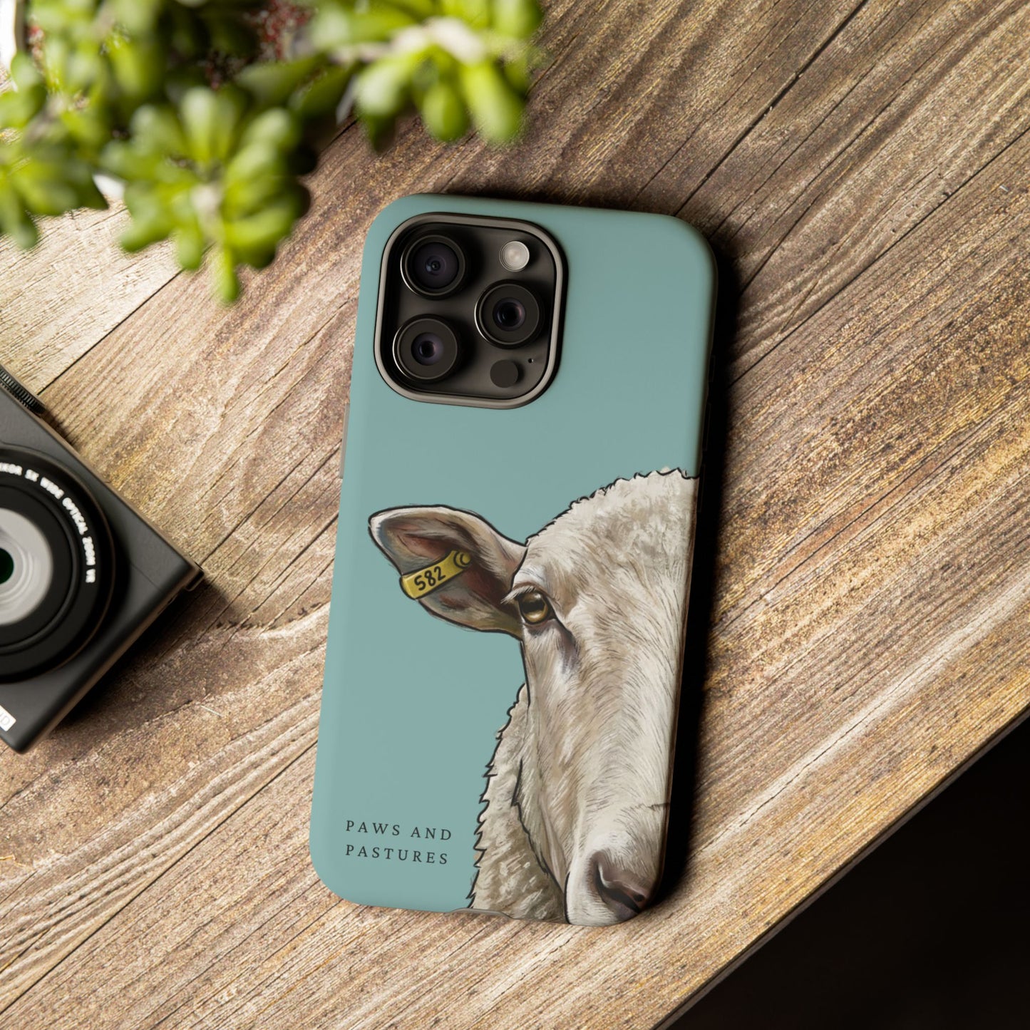 Teal Sheep Phone Case