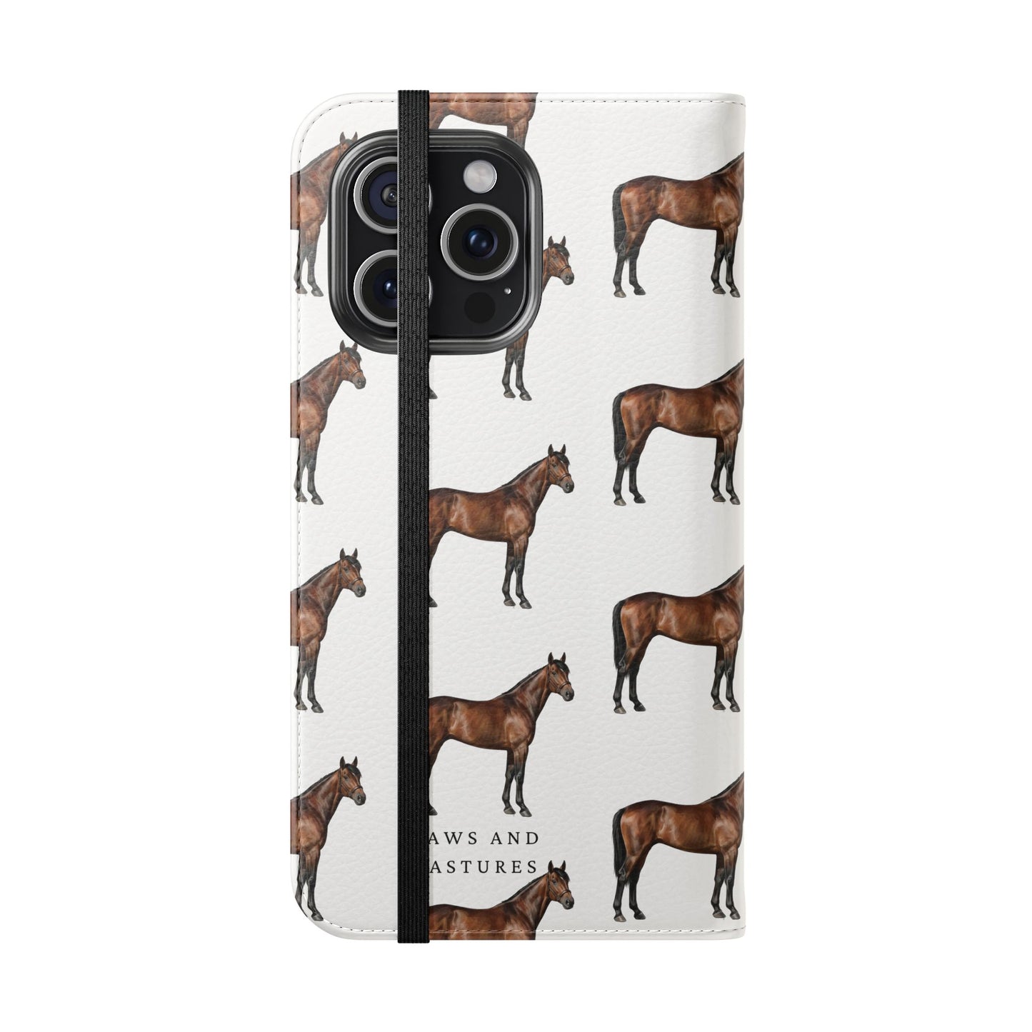 Horse Pattern iPhone Flip Case