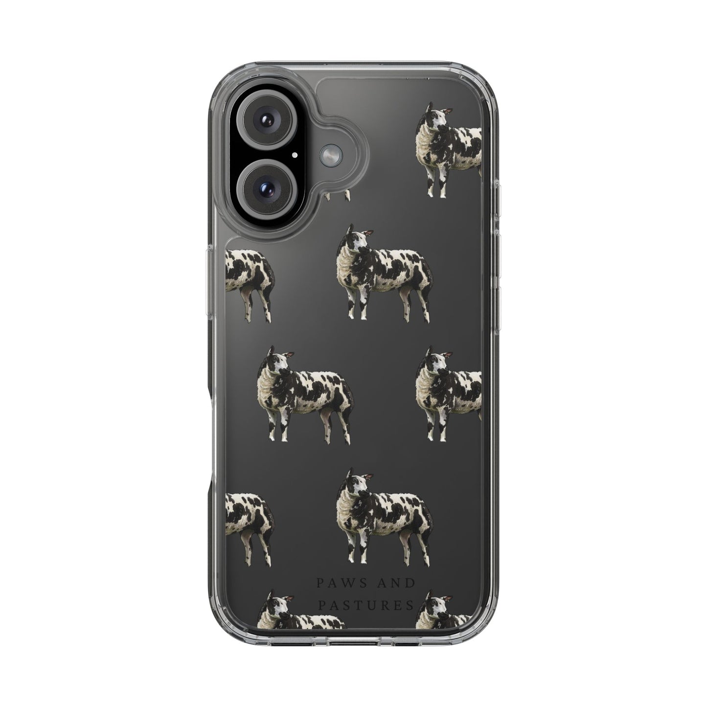 Dutch Spotted Sheep Pattern iPhone Clear Case