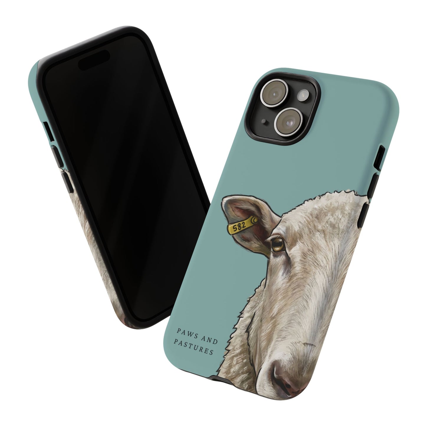 Teal Sheep Phone Case