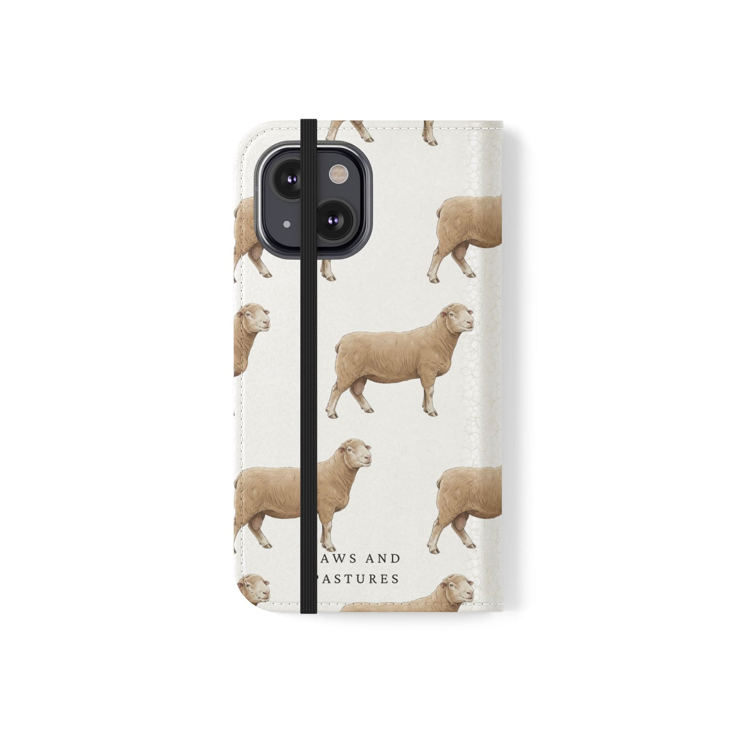 Sheep Pattern iPhone Flip Case