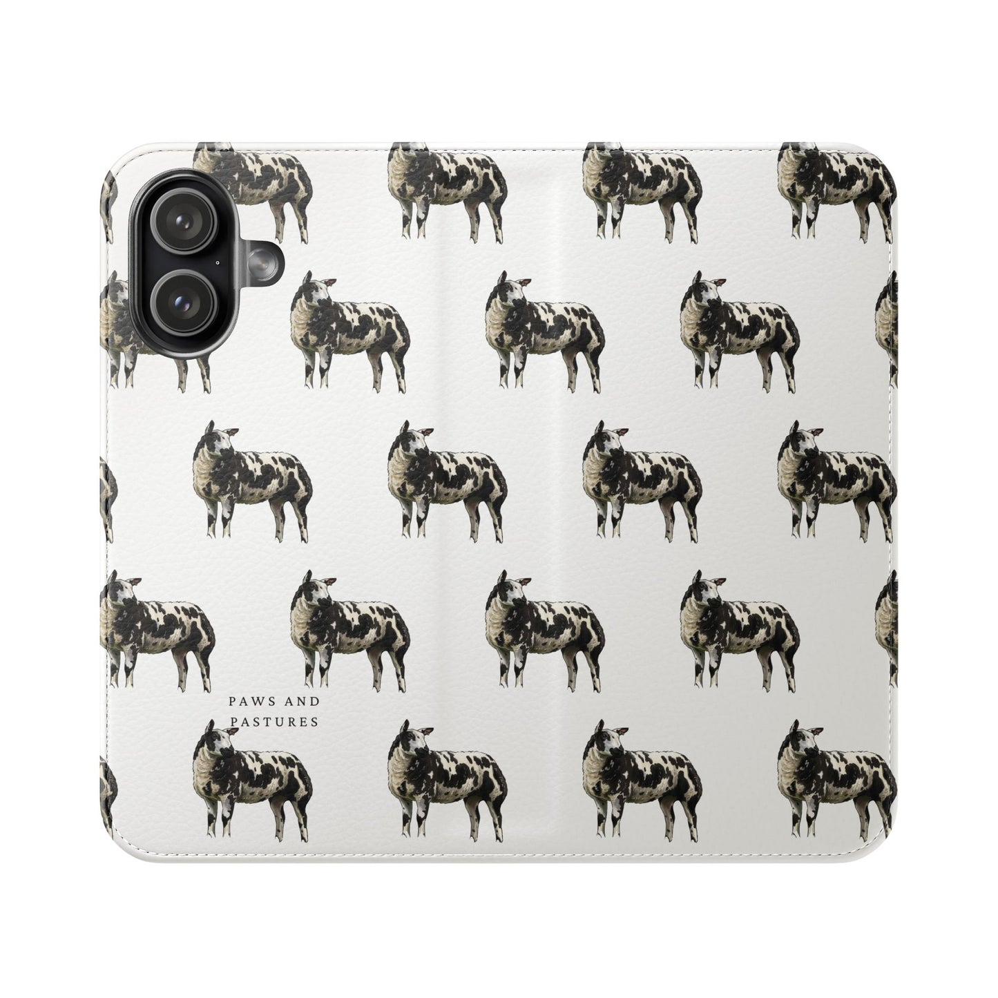 Ditch Spotted Sheep iPhone Flip Case