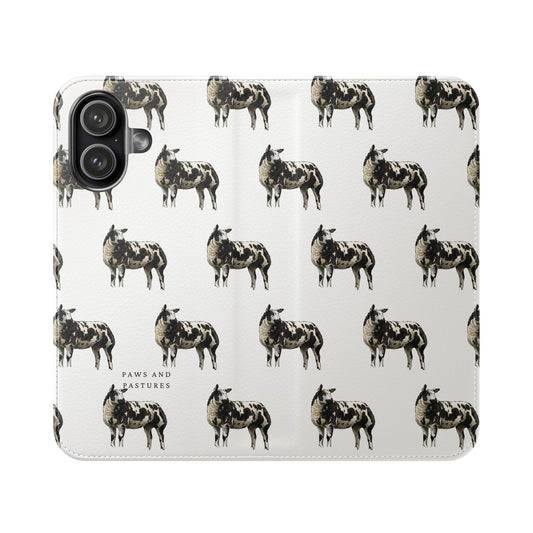 Ditch Spotted Sheep iPhone Flip Case