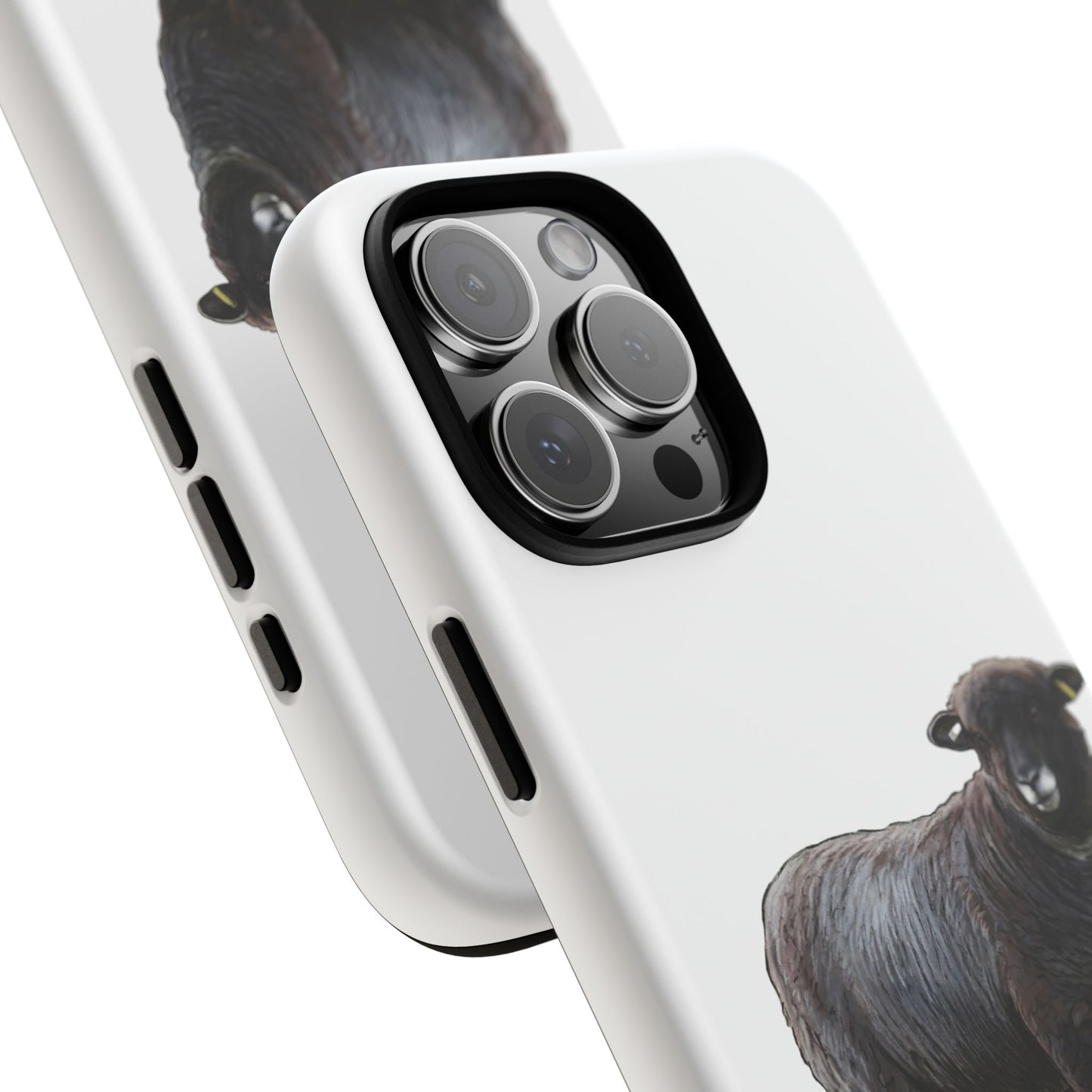 Coloured Ryeland Sheep Phone Case - 'Paws and Pastures' Protective Tough Phone Cover