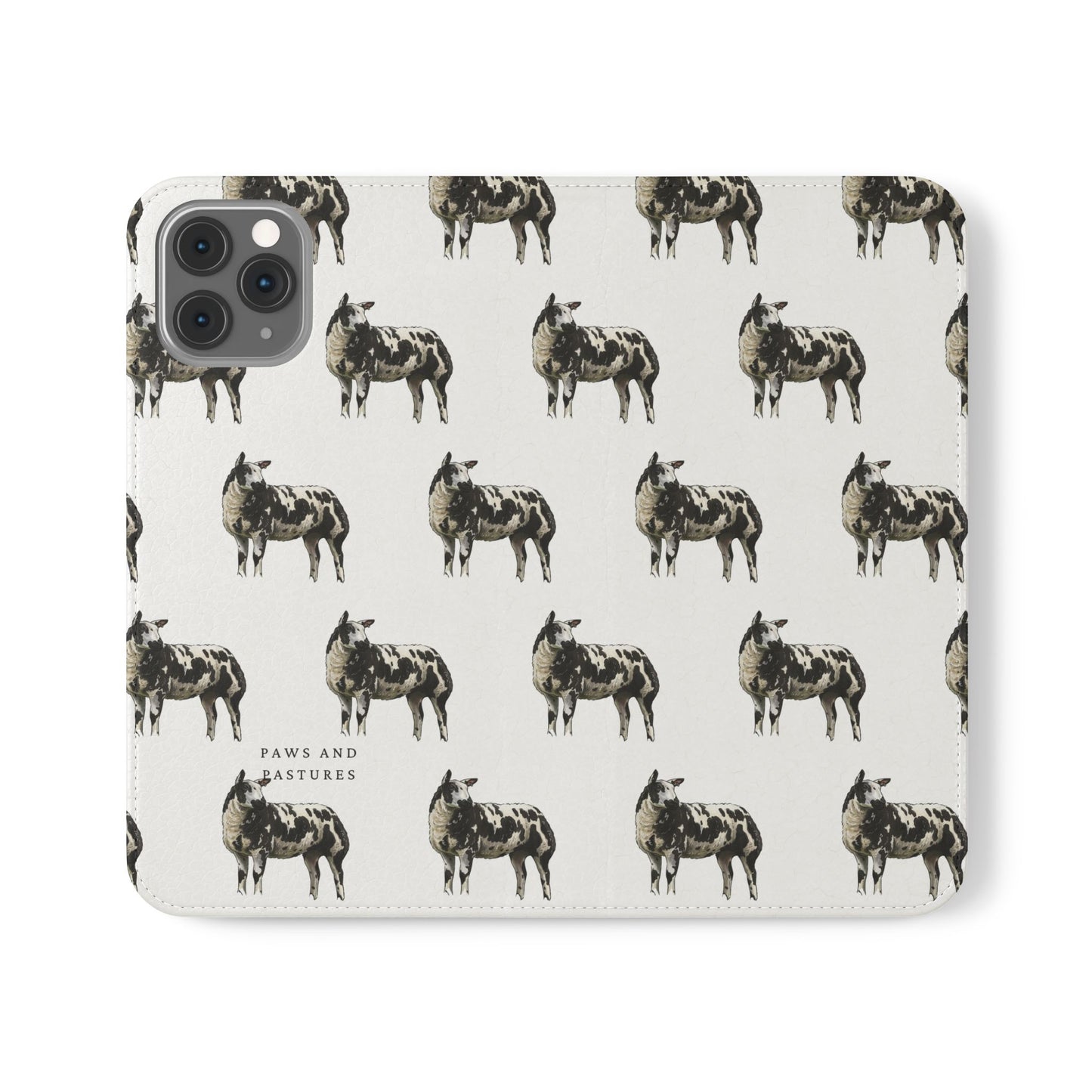Ditch Spotted Sheep iPhone Flip Case