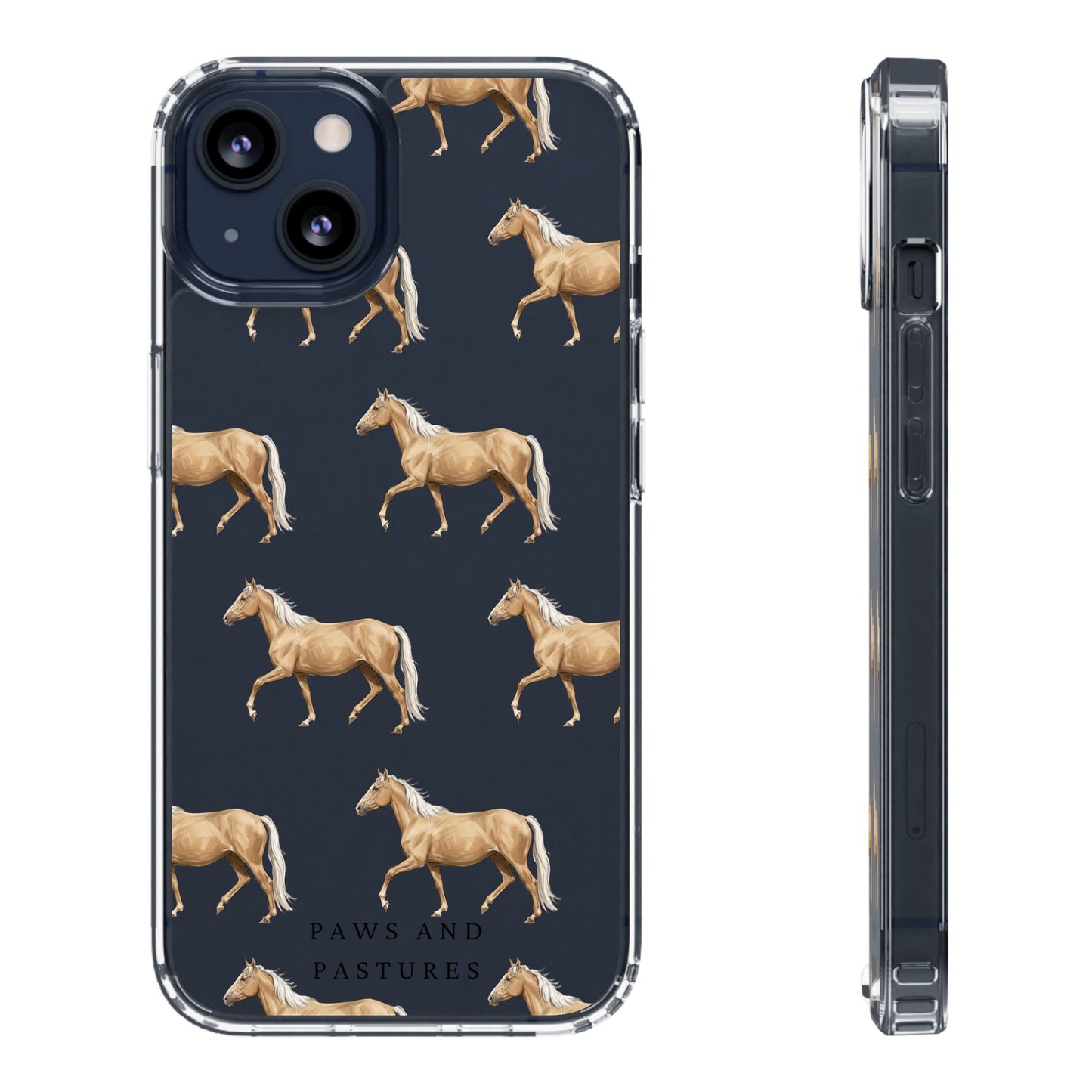 Horse Pattern iPhone Clear Case