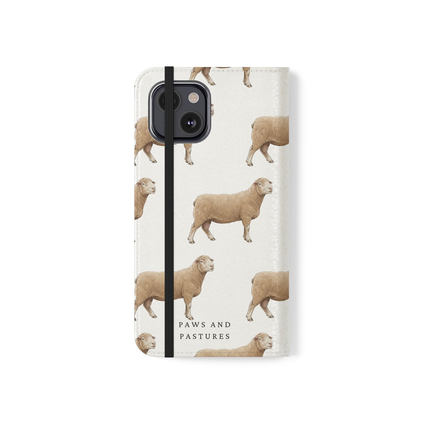 Sheep Pattern iPhone Flip Case
