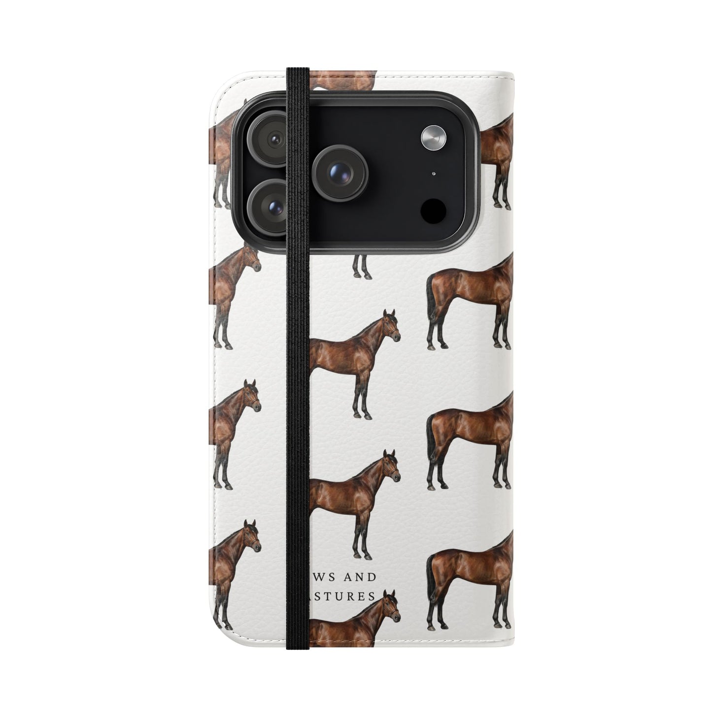 Horse Pattern iPhone Flip Case