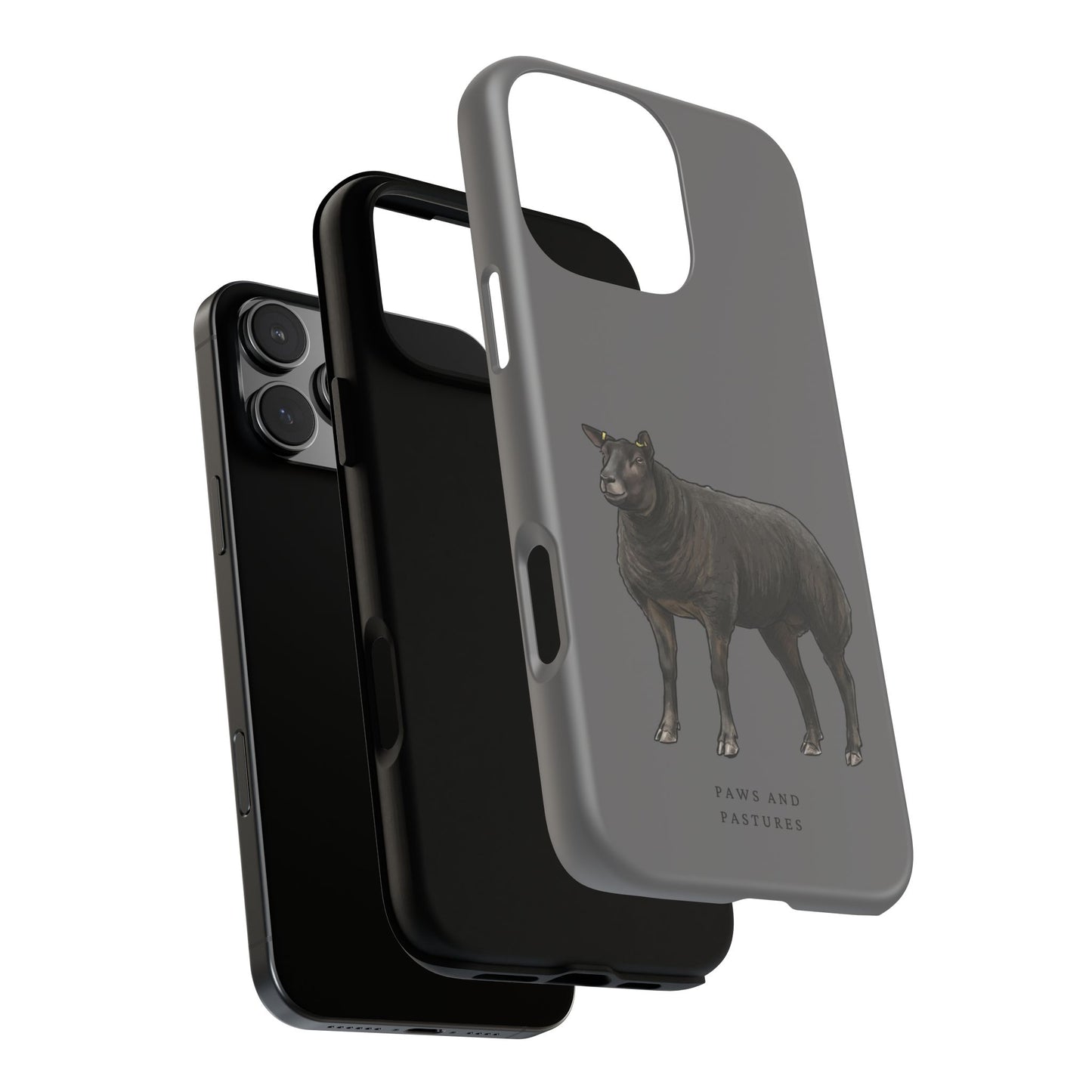 Blue Texel Sheep Phone Case – Paws and Pastures Protective Phone Cover