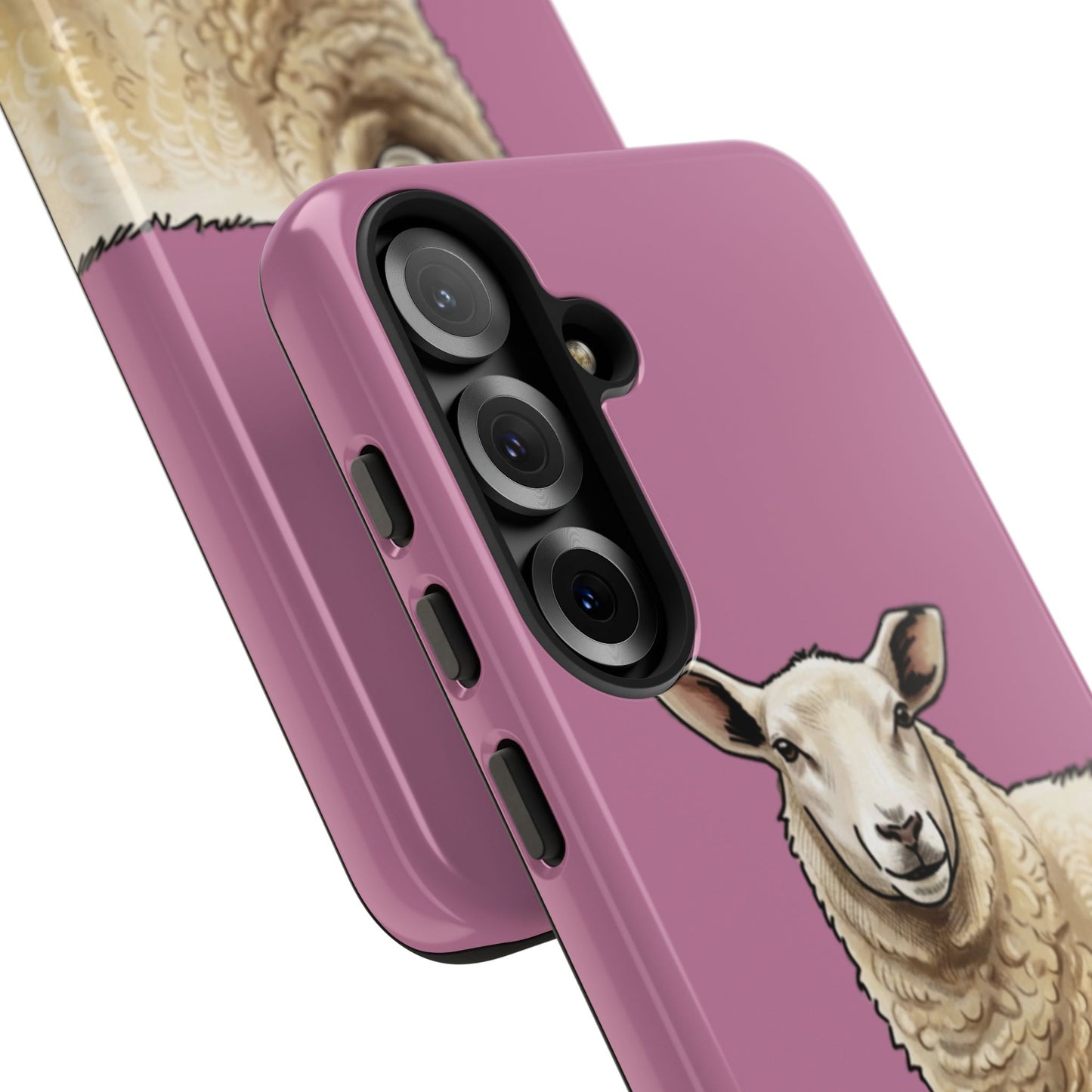 Pink Sheep Illustration Tough Phone Case