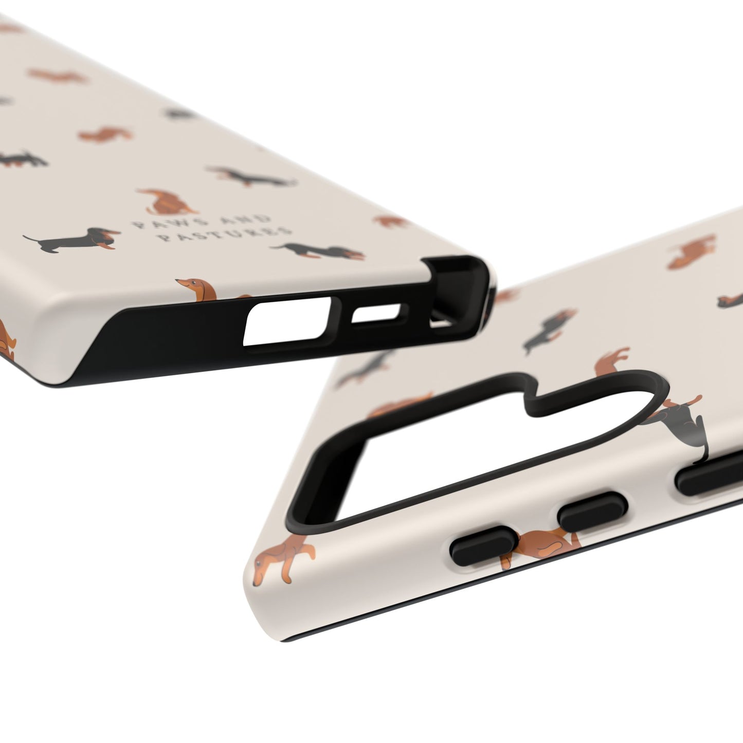 Dachshund Pattern Phone Case — Cute Wiener Dog Protective Cover