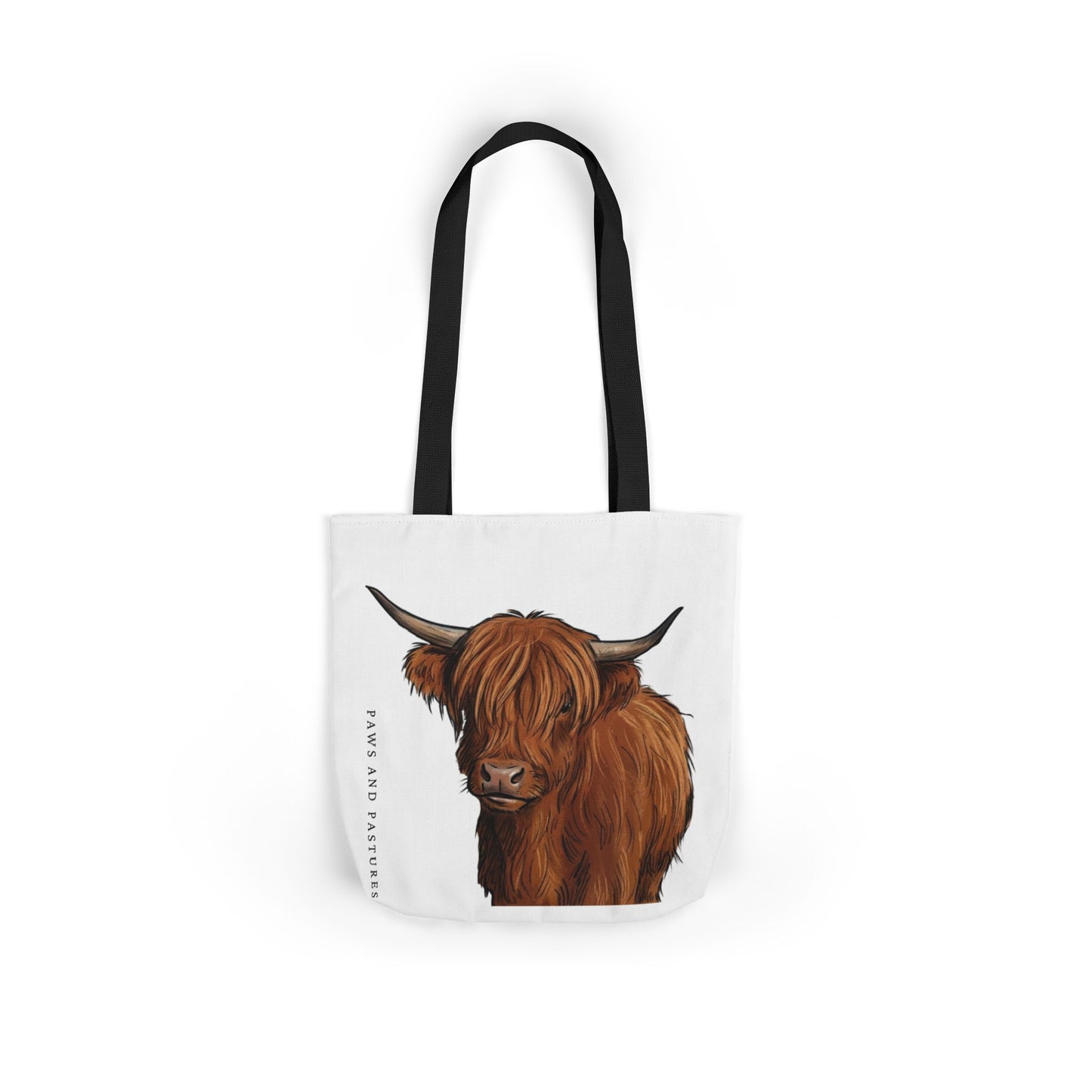 Highland Cow Canvas Tote Bag
