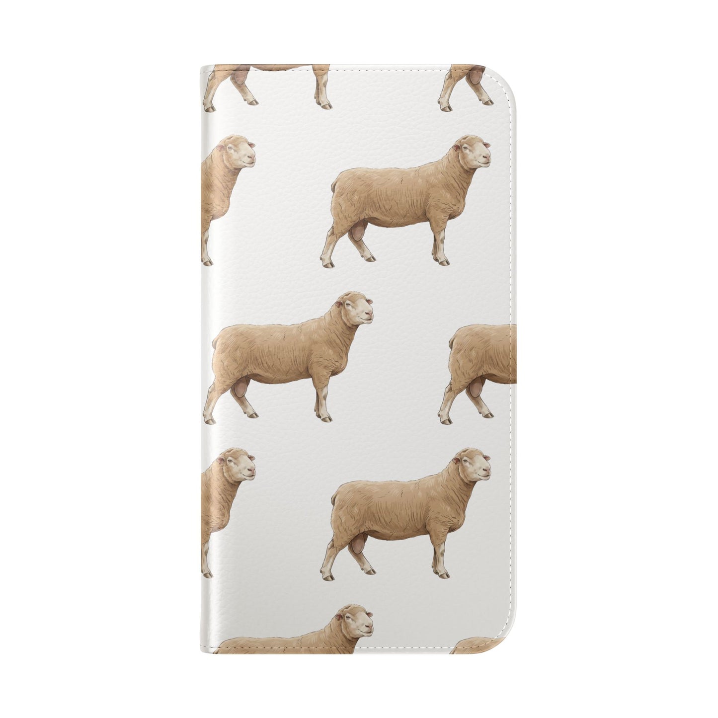 Sheep Pattern iPhone Flip Case