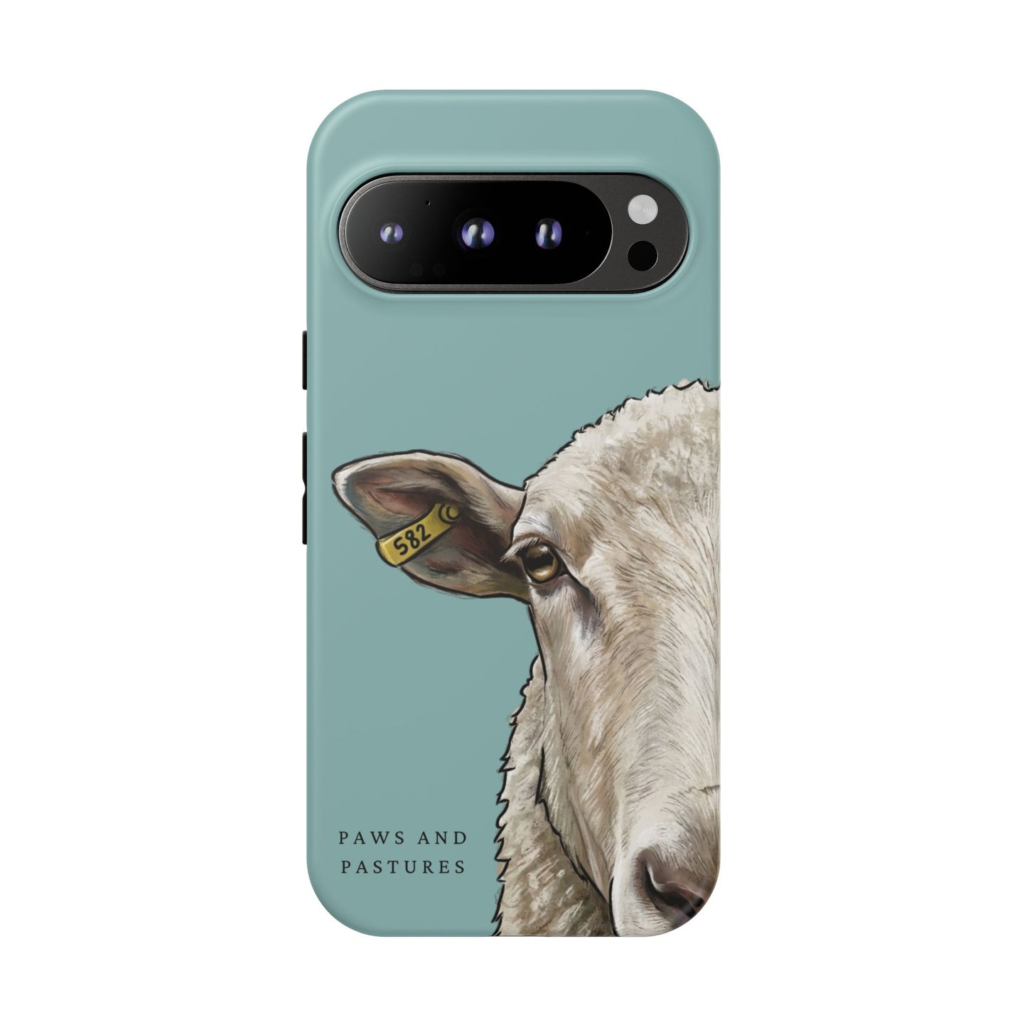 Teal Sheep Phone Case