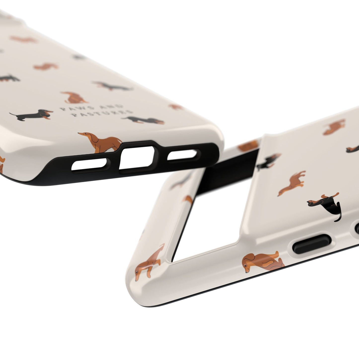 Dachshund Pattern Phone Case — Cute Wiener Dog Protective Cover