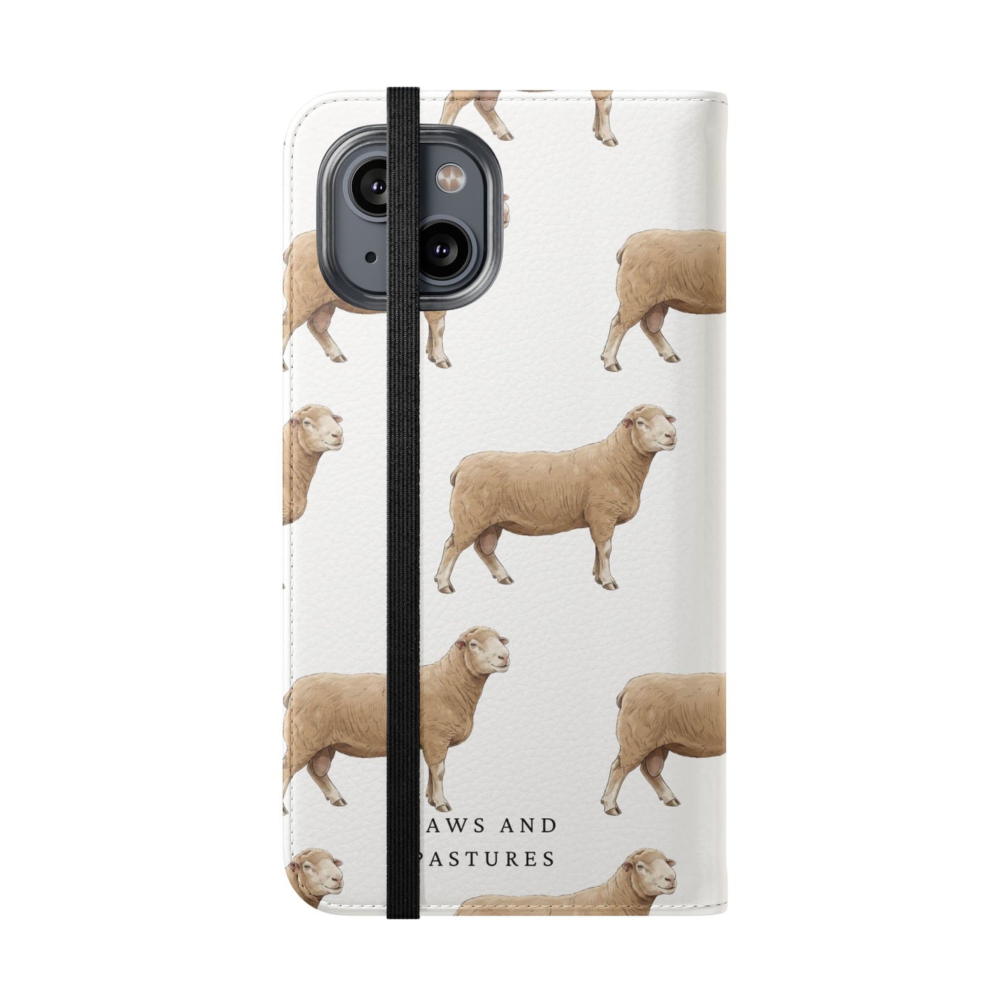 Sheep Pattern iPhone Flip Case
