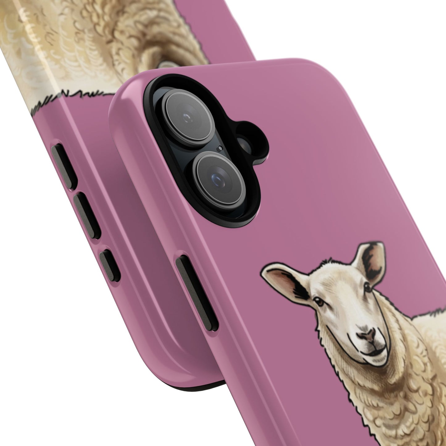Pink Sheep Illustration Tough Phone Case