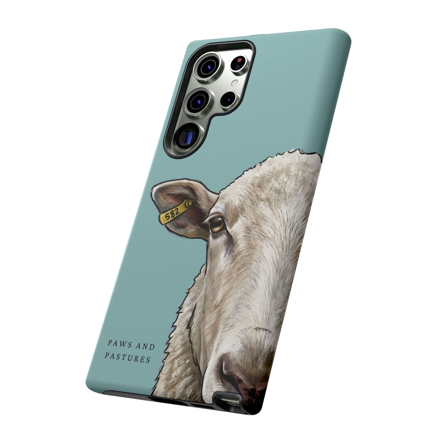 Teal Sheep Phone Case