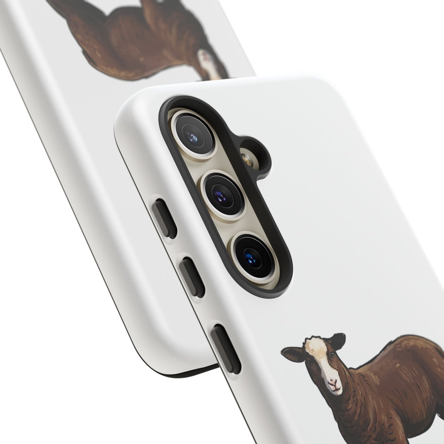 Zwartble Phone Case — Brown Sheep Illustration "Paws and Pastures"