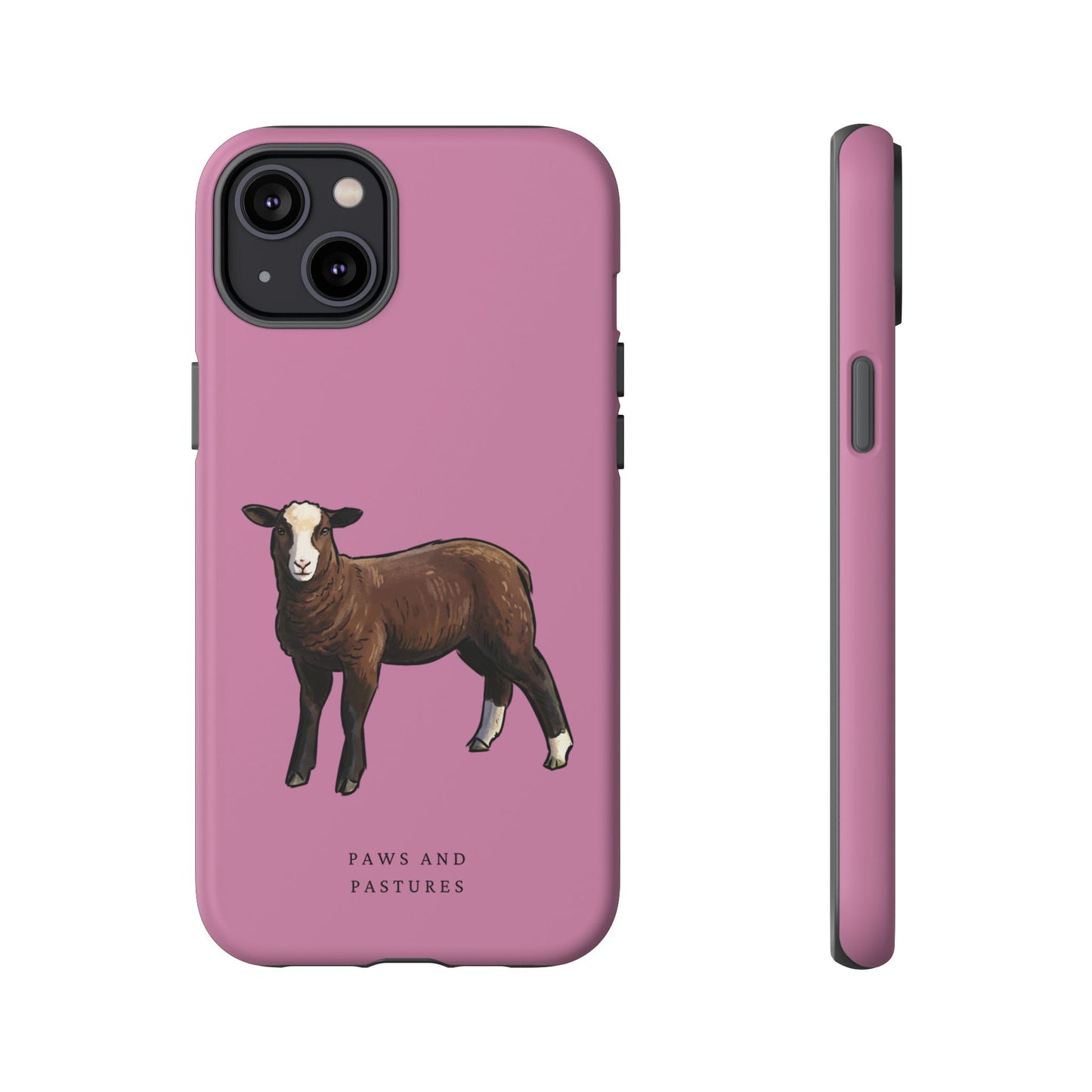 Zwartble Phone Case — Brown Sheep Illustration "Paws and Pastures"