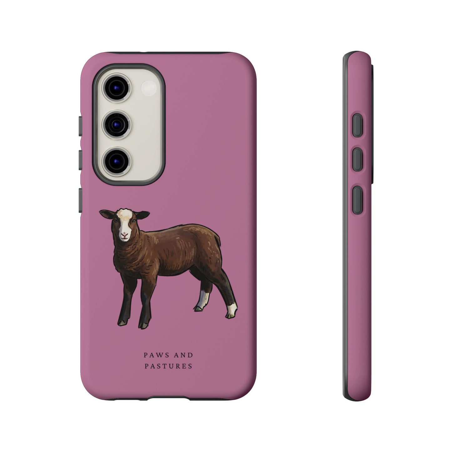 Zwartble Phone Case — Brown Sheep Illustration "Paws and Pastures"