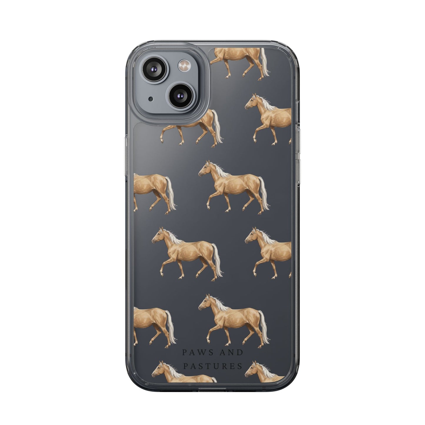 Horse Pattern iPhone Clear Case