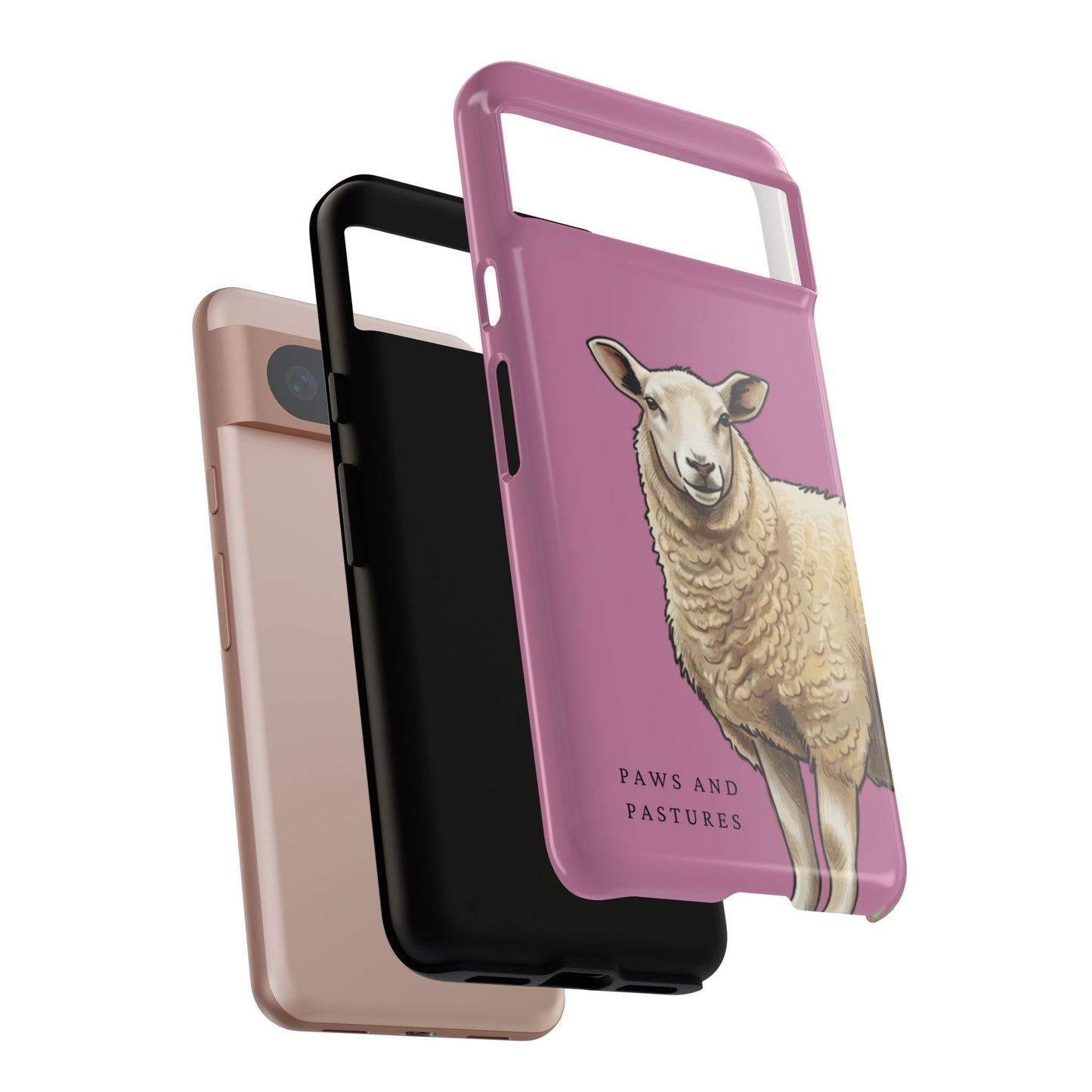 Pink Sheep Illustration Tough Phone Case