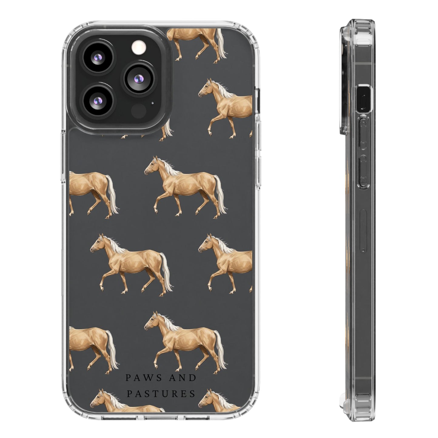 Horse Pattern iPhone Clear Case
