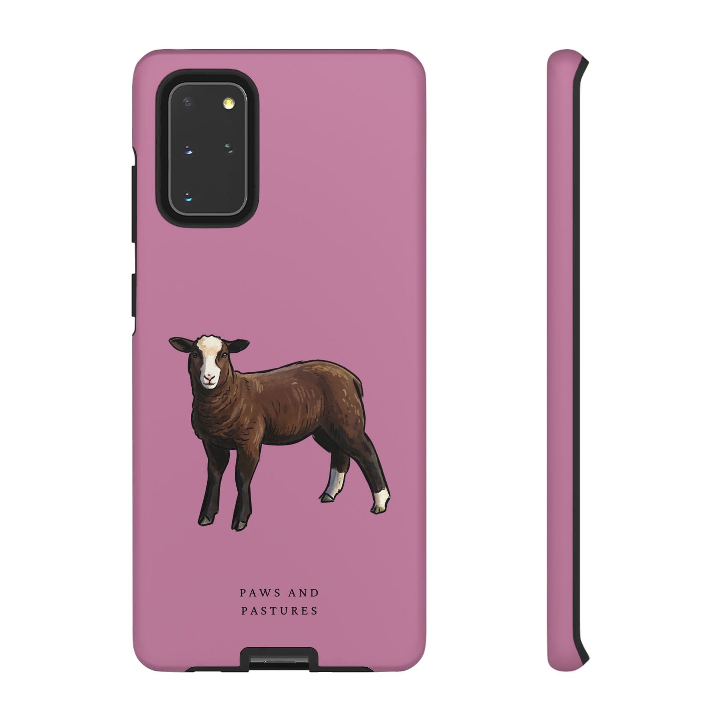 Zwartble Phone Case — Brown Sheep Illustration "Paws and Pastures"