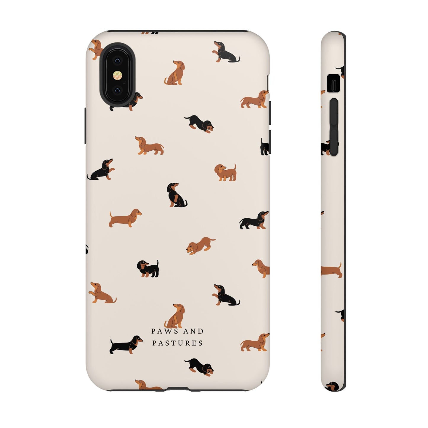 Dachshund Pattern Phone Case — Cute Wiener Dog Protective Cover