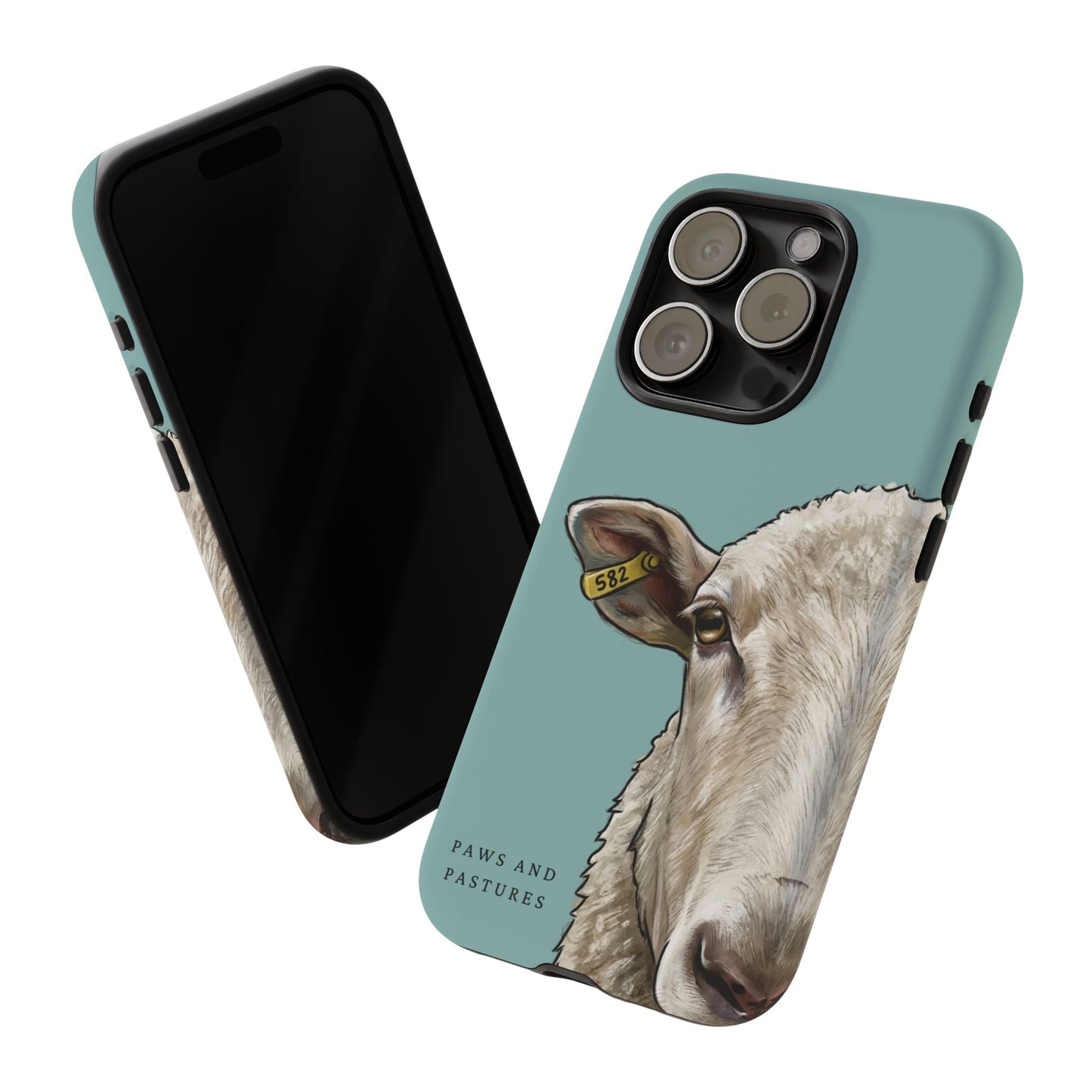 Teal Sheep Phone Case