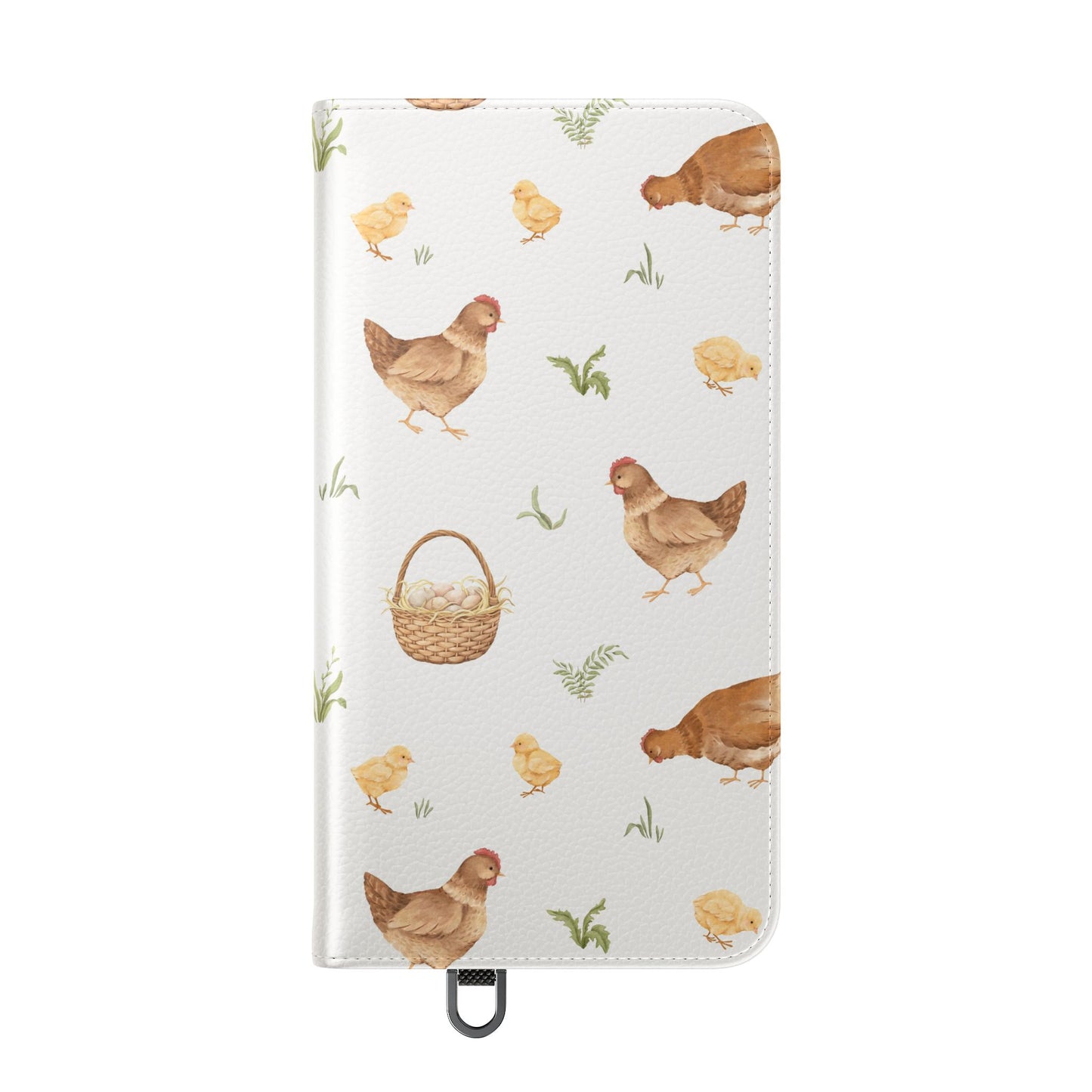 Flip Case – Watercolor Chickens & Baskets Phone Wallet Case